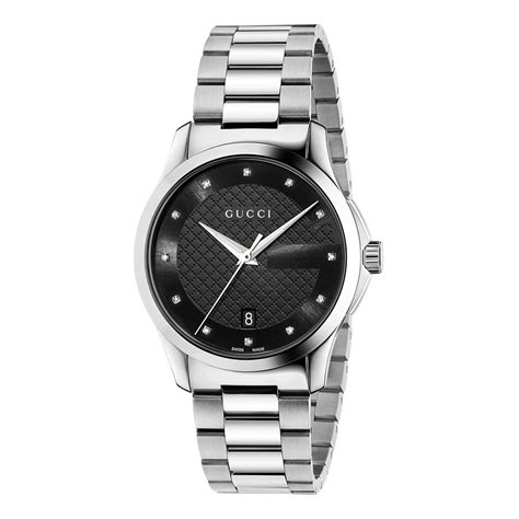 gucci g-timeless stainless steel watch with diamonds 38mm|Gucci G.